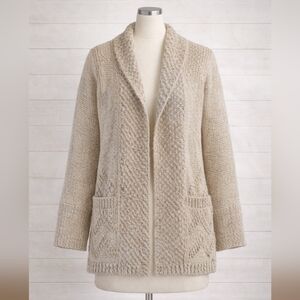 ANTHROPOLOGIE ANGEL OF THE NORTH CARDIGAN